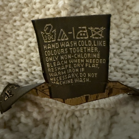 Traditional Inis Crafts Ireland 100% Merino Wool Cable Knit Cardigan - Size S - Picture 5 of 5